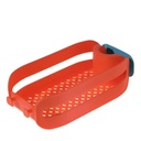 منظم وحامل لليفة والصابون مزود 2 هوك للفوط بفتحات لتصريف الماء للمطبخ والحمام