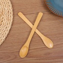 طقم معالق خشب 4 قطع للقهوة والاسبريسو والمربي والعسل