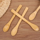 طقم معالق صغيرة 4 قطع للشاي والسكر والقهوه والتوابل والعسل من الخشب