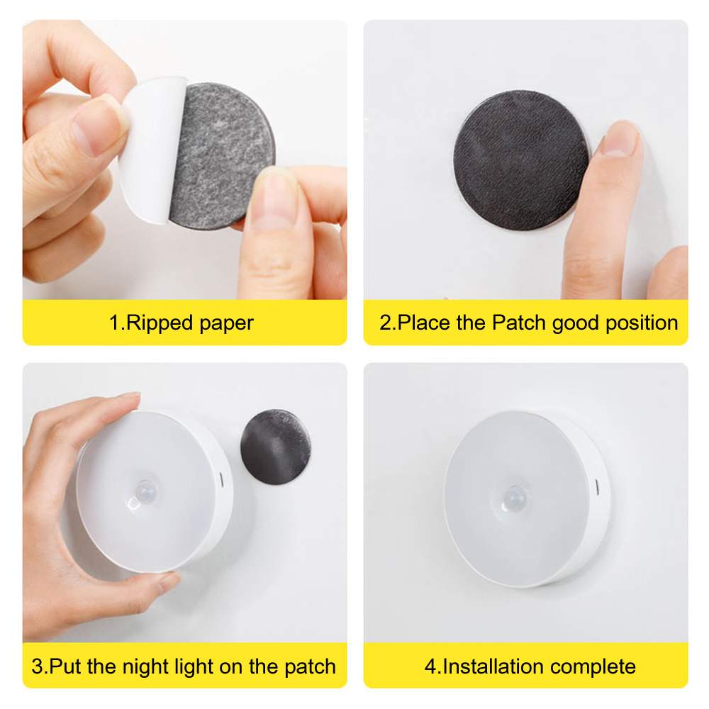 كشاف ليد بلصق بثلاث اضاءات مختلفة بلصق دبل فيس يعلق علي الحائط و في الدولايب مع وصله يو اس بي 