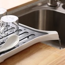 مصفاة بلاستيك 2*1 قابلة للفك و التركيب لتصفية الاطباق و الاكواب و الفاكهة بفتحة لتصريف المياه بسهولة