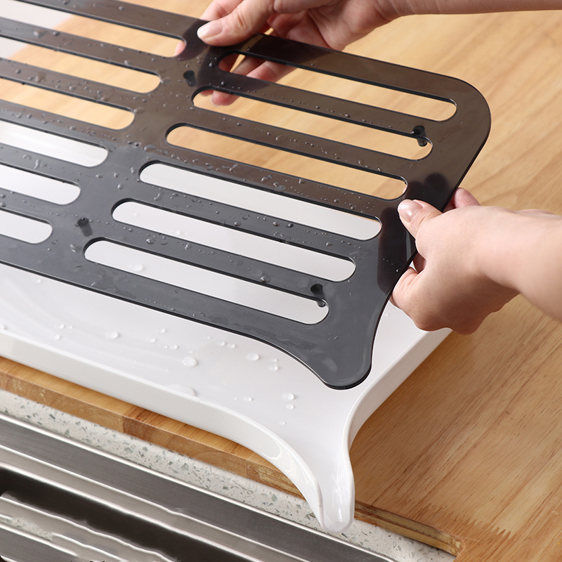 مصفاة بلاستيك 2*1 قابلة للفك و التركيب لتصفية الاطباق و الاكواب و الفاكهة بفتحة لتصريف المياه بسهولة