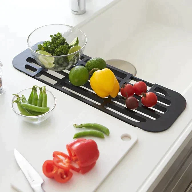 مصفاة بلاستيك 2*1 قابلة للفك و التركيب لتصفية الاطباق و الاكواب و الفاكهة بفتحة لتصريف المياه بسهولة