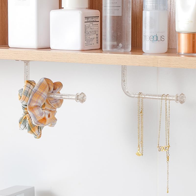 حامل ومنظم اكسسوارات ومجوهرات وربطات الشعر يثبت بلصق دابل فيس قوي