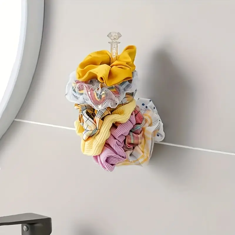 حامل ومنظم اكسسوارات ومجوهرات وربطات الشعر يثبت بلصق دابل فيس قوي