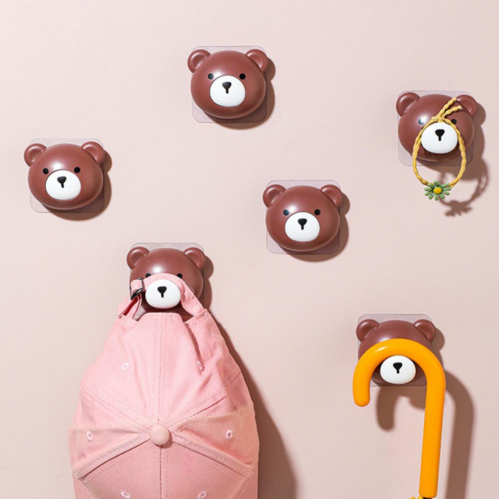 شماعة هوك شكل ديزني من البلاستيك بلصق دابل فيس قوي لتعليق الملابس والمفاتيح والكابات