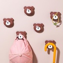 شماعة هوك شكل ديزني من البلاستيك بلصق دابل فيس قوي لتعليق الملابس والمفاتيح والكابات