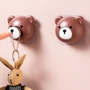 شماعة هوك شكل ديزني من البلاستيك بلصق دابل فيس قوي لتعليق الملابس والمفاتيح والكابات