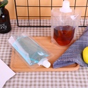 كيس محمول 100 ملي لتنظيم الشامبو والشاور جل والكريمات للسفر والرحلات قابل لإعادة الملئ