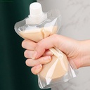 كيس محمول 100 ملي لتنظيم الشامبو والشاور جل والكريمات للسفر والرحلات قابل لإعادة الملئ