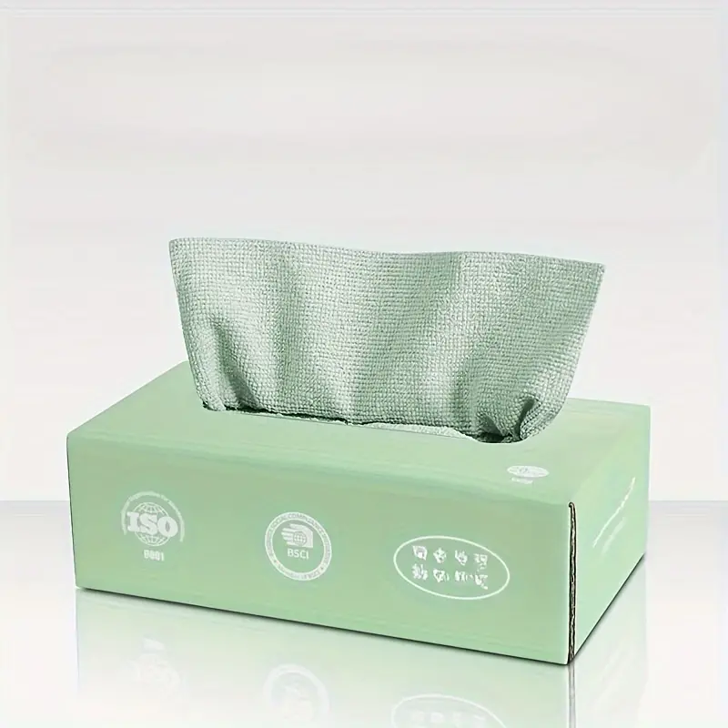 علبة فوط مايكروفايبر سحب قابلة للغسيل واعادة الاستخدام للمطبخ 20 قطعة