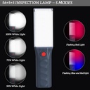 كشاف ليد طوارئ يو اس بي ب 3 درجات اضاءة مختلفة قابل لاعادة الشحن بهوك للتعليق للسفر والتخييم