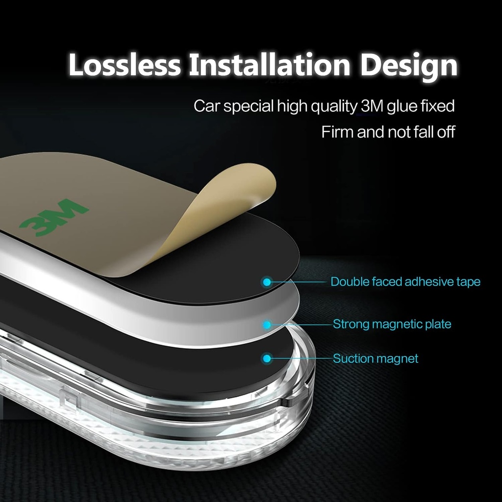 كشاف ليد ميني للاضاءة الداخلية للسيارة يعمل بالللمس ب 7 الوان اضاءة مختلفة قابل للشحن بيو اس بي