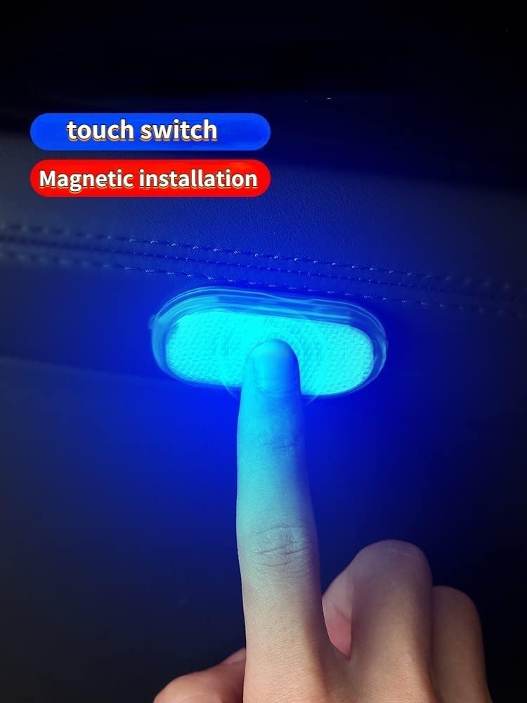 كشاف ليد ميني للاضاءة الداخلية للسيارة يعمل بالللمس ب 7 الوان اضاءة مختلفة قابل للشحن بيو اس بي