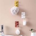 حامل 4 هوك باحجام مختلفة متعدد الاغراض لحمل المفاتيح والنظارات والملابس مزود بلصق دابل فيس