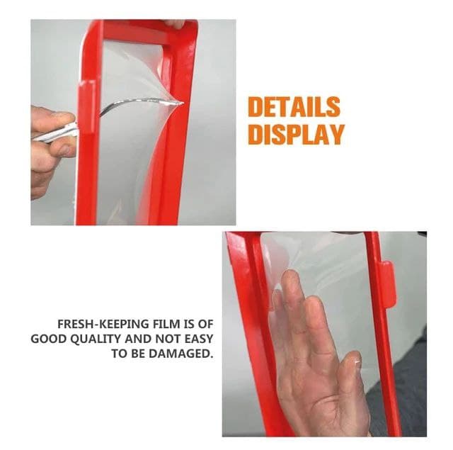 طبق حفظ الطعام بالثلاجة بغطاء شفاف مرن لحفظ الأجبان واللحوم الجافة