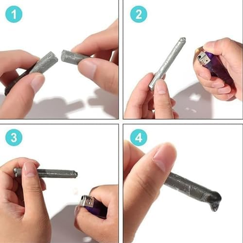 طقم أصابع لحام 3 قطع سريعة الذوبان للحم المعادن الألومنيوم والنحاس