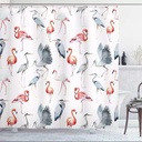 ستارة بانيو للحمام ووتر بروف مطبوعة باشكال مختلفة 180*180 سم