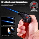 ولاعة تحمير غاز قابلة للملئ بقفل أمان علي شكل مسدس