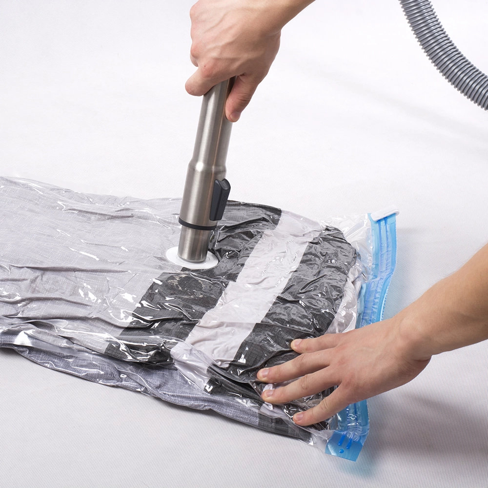 كيس فاكيوم معطر لتخزين الملابس والمفروشات وتوفير المساحة  محكم الغلق مقاس 60*80