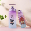 طقم زجاجات مياه باندا بشاليموه 3 قطع بمقاسات مختلفة  للجيم والسفر والرحلات