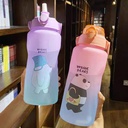 طقم زجاجات مياه باندا بشاليموه 3 قطع بمقاسات مختلفة  للجيم والسفر والرحلات