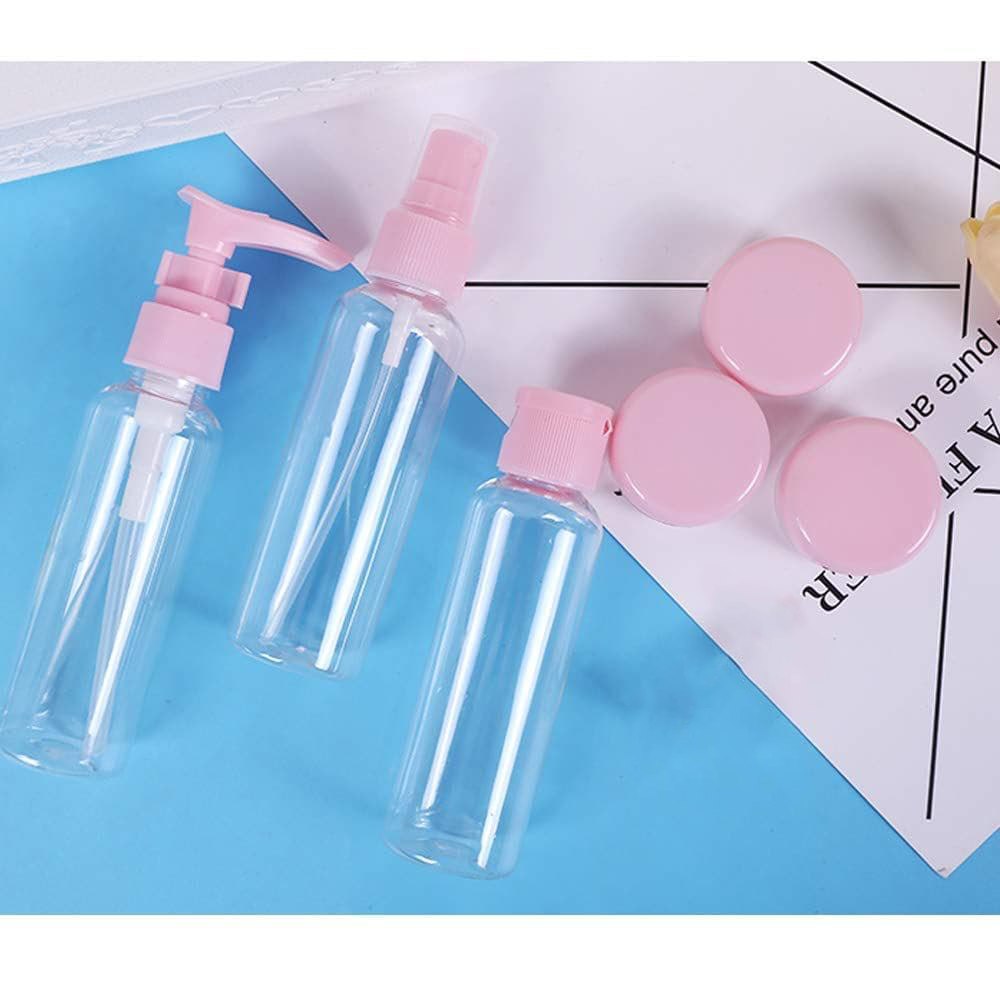 طقم زجاجات السفر لمستحضرات التجميل والعناية الشخصية