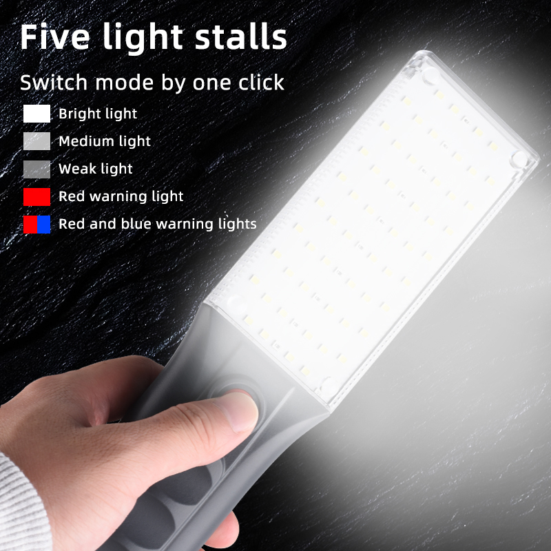 كشاف ليد طوارئ يو اس بي ب 3 درجات اضاءة مختلفة قابل لاعادة الشحن بهوك للتعليق للسفر والتخييم
