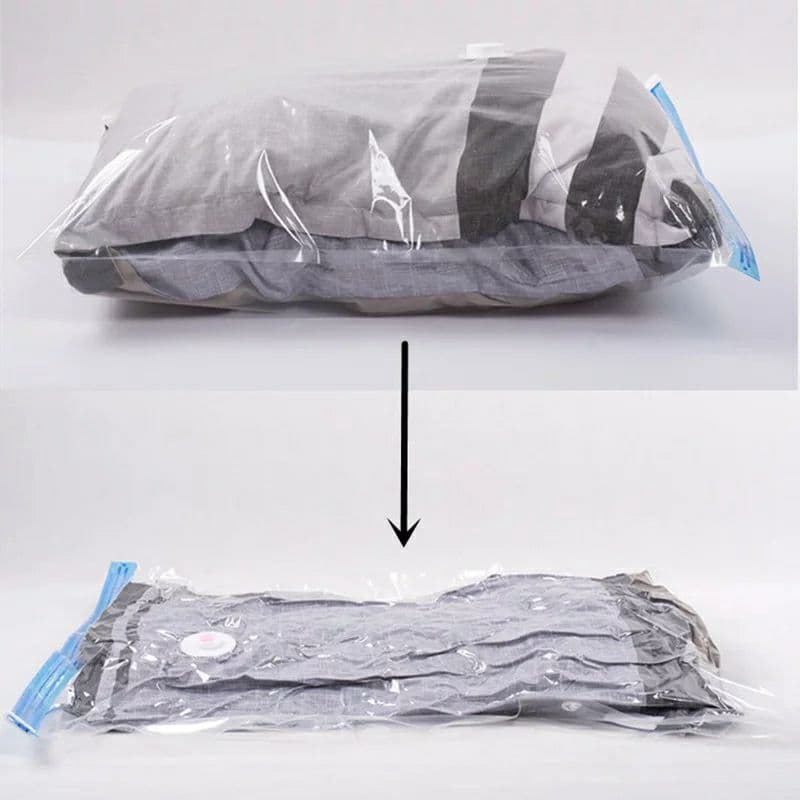 كيس فاكيوم معطر لتخزين الملابس والمفروشات وتوفير المساحة  محكم الغلق مقاس 60*80