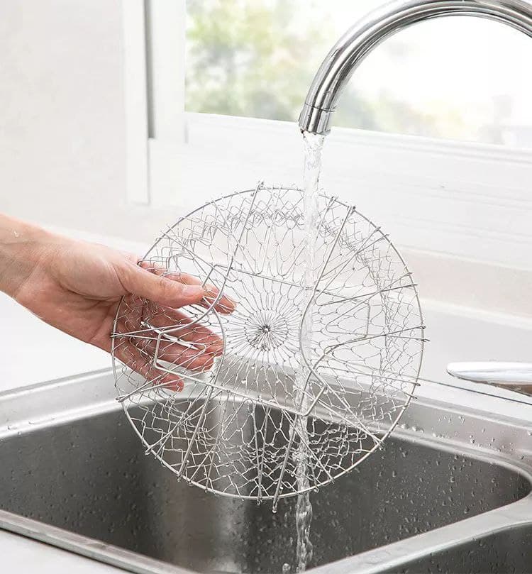 مصفاة شبك استانليس للقلي العميق والتسوية بالبخار ومصفاة للمكرونة