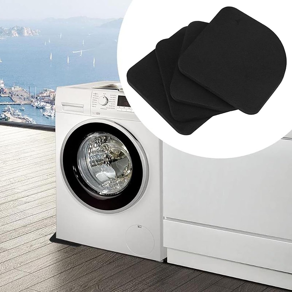 قواعد فوم لتثبيت الغسالة ومنع الاهتزاز 4 قطع