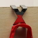 شماعة هوك معدن مزدوجة  لتعليق الملابس تثبت علي الأبواب والأدراج