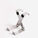 شماعة هوك معدن مزدوجة  لتعليق الملابس تثبت علي الأبواب والأدراج