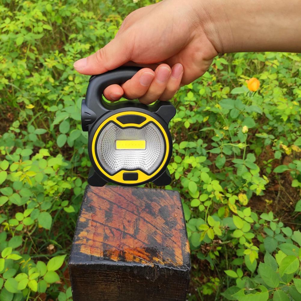 كشاف ميني محمول  ب 3 اضاءات مختلفة يعمل بالطاقه الشمسية 30 واط