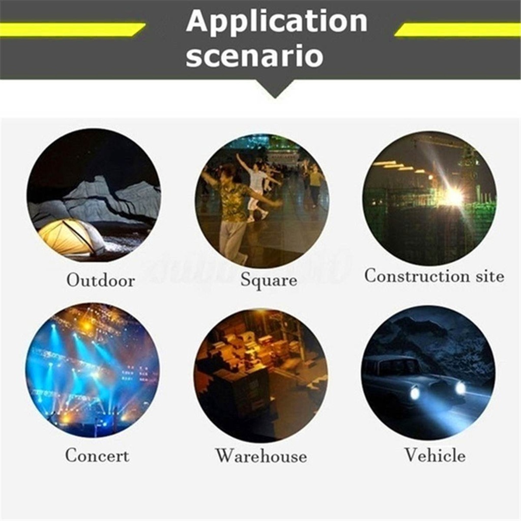 كشاف ميني محمول  ب 3 اضاءات مختلفة يعمل بالطاقه الشمسية 30 واط