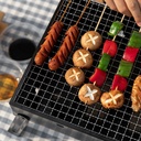 شواية فحم ميني محمولة قابلة للطي للشواء في المتنزهات والحدائق