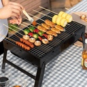 شواية فحم ميني محمولة قابلة للطي للشواء في المتنزهات والحدائق