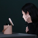 علبة تنظيم ميك اب 3*1 ب ليد و مرآة لسهولة وضع الميك اب قابله للفصل