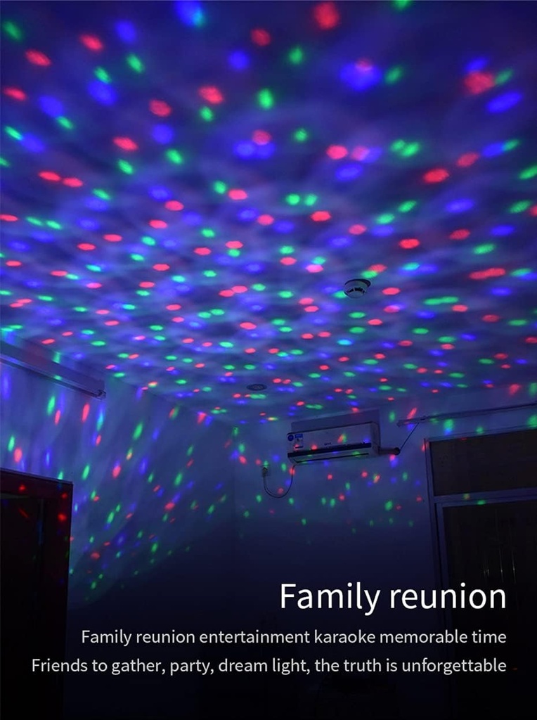 كشاف ديسكو للاضاءة الداخلية للسيارات ب 7 اضاءات مختلفة