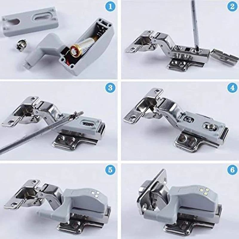 مفصلة الدرف المضية الليد للتركيب على مفصلات الخزائن