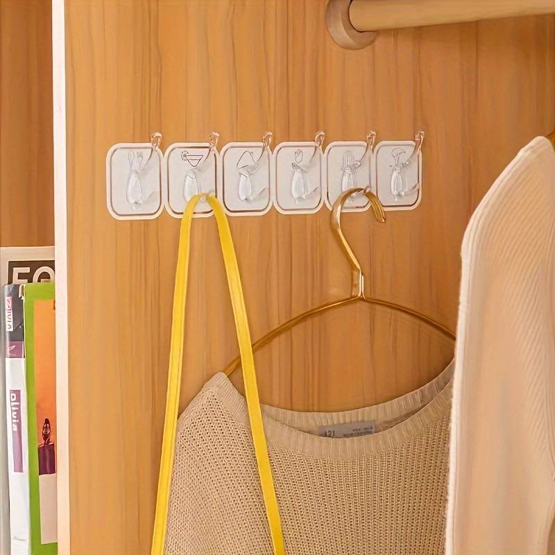 طقم هوك 4 قطع لاصقة لتعليق الاكسسوارات والملابس