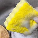 ليفة اسفنجية لغسيل الاطباق مع حامل بدبل فيس علي شكل سبونج بوب قابل للفك و التركيب