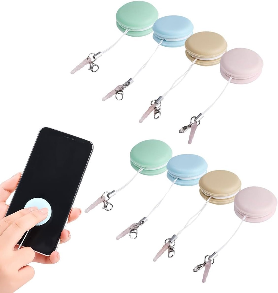 فرشاه محمولة لتنظيف شاشة الموبايل والنظارات شكل ماكرون