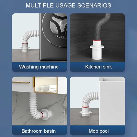 سدادة بلاستيك لتصريف مياه حوض المطبخ و الغسالة مضادة للروائح و الحشرات