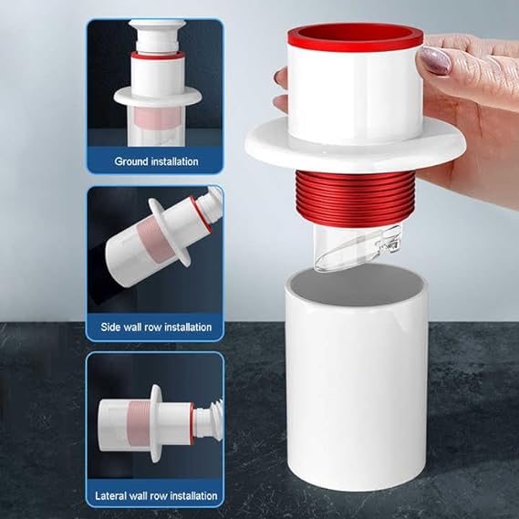 سدادة بلاستيك لتصريف مياه حوض المطبخ و الغسالة مضادة للروائح و الحشرات