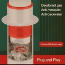 سدادة بلاستيك لتصريف مياه حوض المطبخ و الغسالة مضادة للروائح و الحشرات