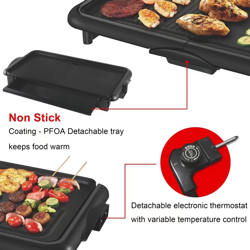 شواية جريل كهربائية سونيفر لشوي اللحوم والفراخ  - 2000 واط