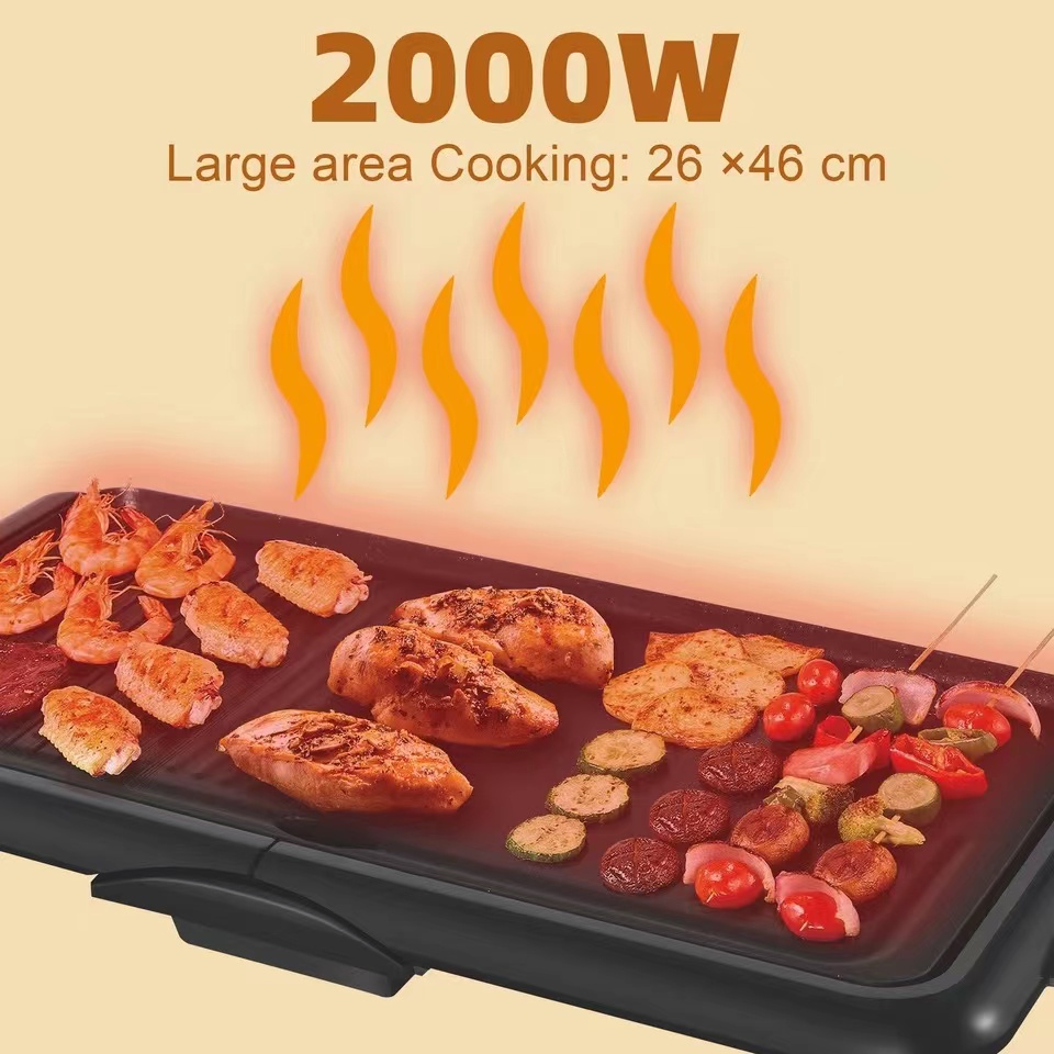 شواية جريل كهربائية سونيفر لشوي اللحوم والفراخ  - 2000 واط