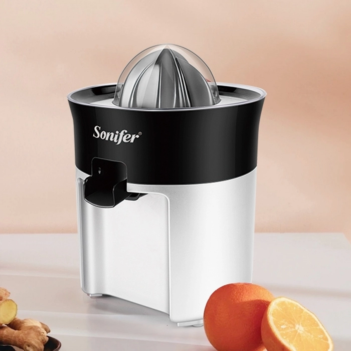 عصارة كهربائية بالضغط اليدوي  للفواكه مزودة بمصفاه للقشور 30 واط