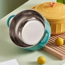 حلة النودلز وحظ الطعام من الإستانليس والبلاستيك بتصميم جميل